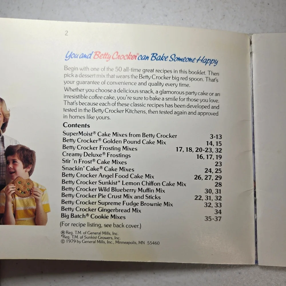 You and Betty Crocker can Bake Someone Happy 50 Dessert Recipes 1979